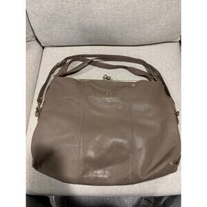 Emma Fox Kisslock Leather Luxury Hobo Handbag